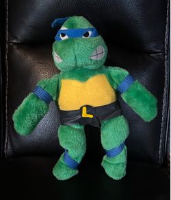 TMNT Leonardo 1989 Plush Vintage Figure Teenage Mutant Ninja Turtles