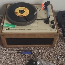 Record Disc Player Old Antique 