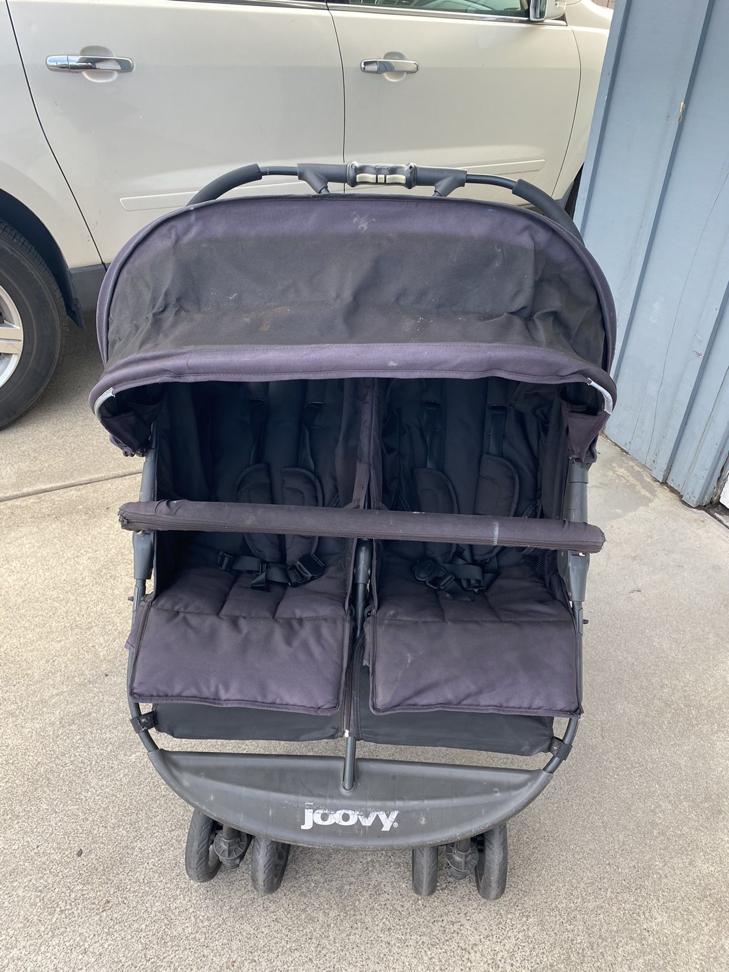 Joovy double side by side stroller black