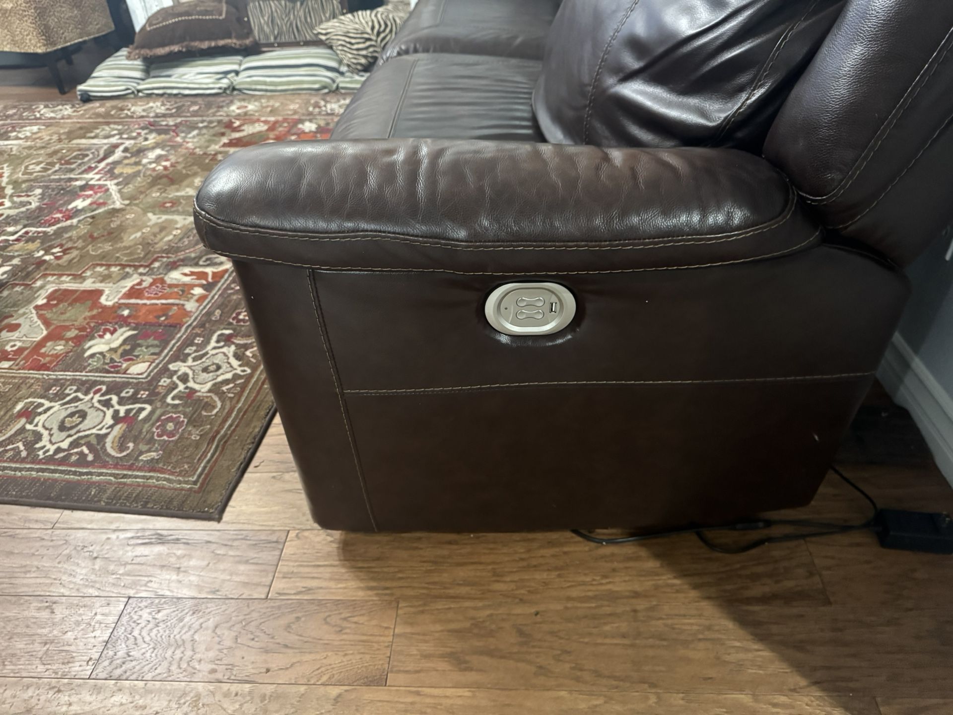 Electric Sectional Sofa And Love Seat In Good Condition All For $1500