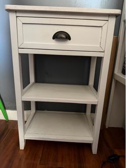 White Wood Night Stand