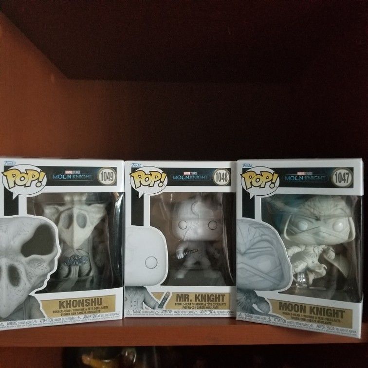Funko Pop Moon Knight Set Of 3