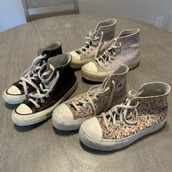 Women’s Converse High Tops Chuck Taylor Size 7.5 Lot