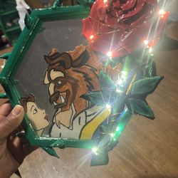 Beauty And The Beast Hand Painted