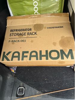 Brand new kafahom refrigerator store rack black