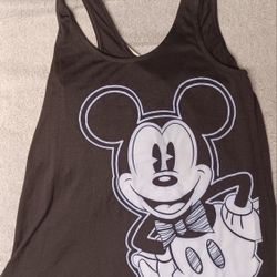 Women's Size Small Mickey Mouse Disney Glow In Dark Big Logo Shirt