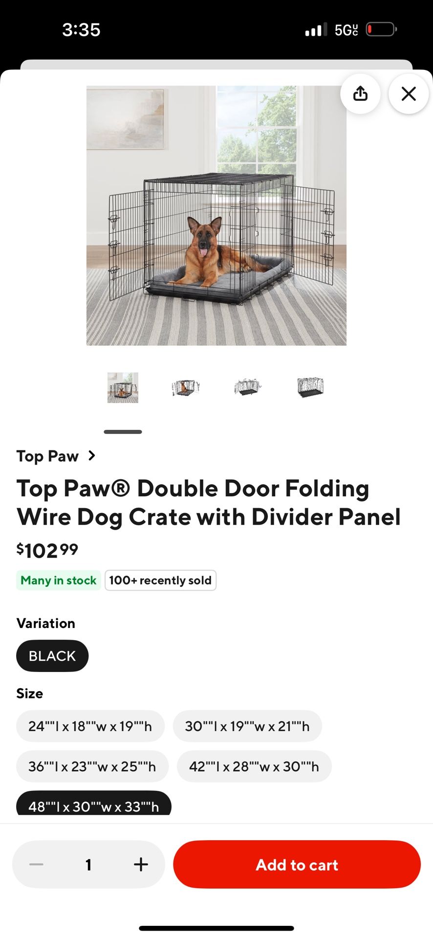 Extra Large Dog Kennel Fully Collapsible