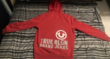 Red true religion hoodie size large men’s