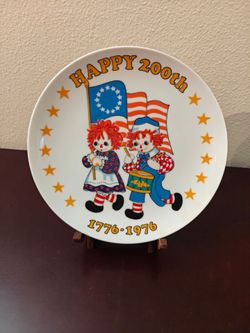 Raggedy Ann & Andy Plate