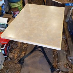 Cafe Table and 3 Chairs. Two "stack" together.