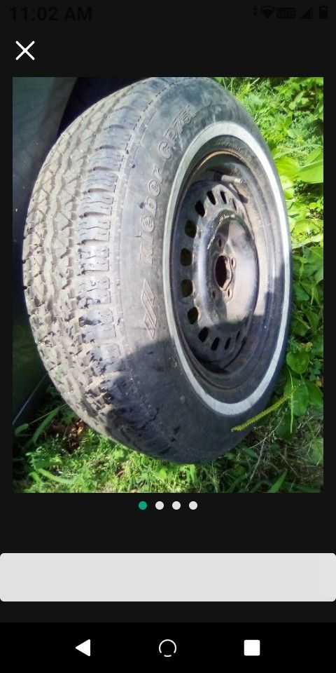 1 Tire 185/75/14 Come with Wheels Fit Toyota Nissan Mazda Hyundai and More $25