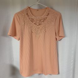 Medium Lovely Light Knit Peach Top