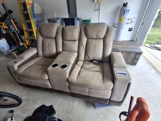 Reclining Couch - Phone charging ports