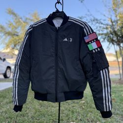 Adidas Jackets & Coats Adidas Juventus X Nasa Lfstlr Reversible Reflective Bomber Jacket