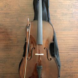 New Cello Solid Wood Ebony