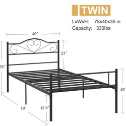 14”  TWIN  HEART SHAPE HEADBOARD 👇Crossroads 👇