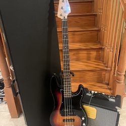 Squier Classic Vibe Precision Bass (Brand New) W/ Hardshell Case, Fender Rumble 15 Bass Amp (Brand New) 