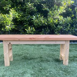 Wood Entryway Bench