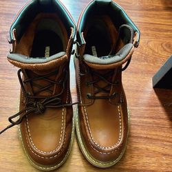 9.5 wolverine steel toe boots 