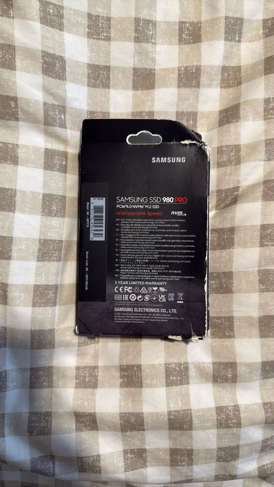 2TB Samsung 980Pro SSD