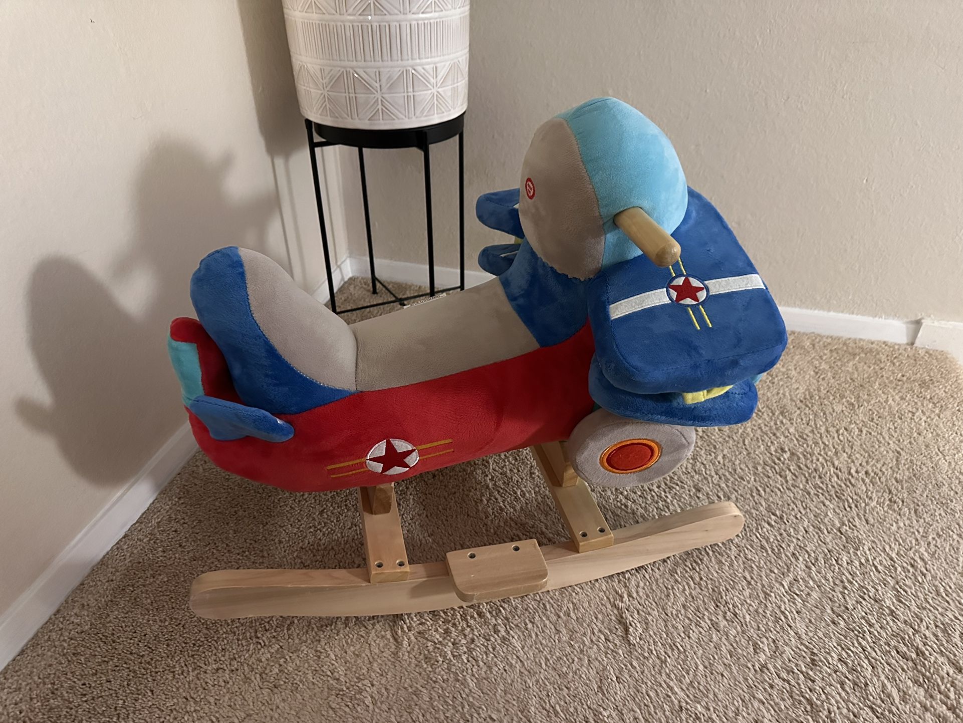 HappyTrails Airplane Toy Rocker For Kids 