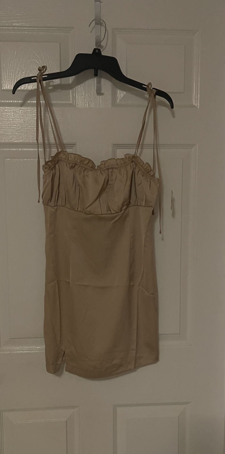 Brand New Gold Dressy Dress Size Small Juniors