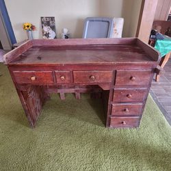 Vintage Maple Wood Desk