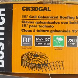 BOSTITCH 15 DEGREE  COIL GALVANIZED ROOFING NAILS 
