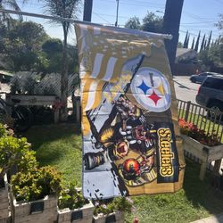 Steelers Flag Size 3ftx5ft 