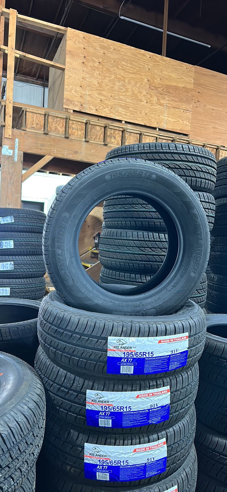 Atlander 195/65/15 All Season Tires installed (4) New 50,000 Mile Warranty-We Finance