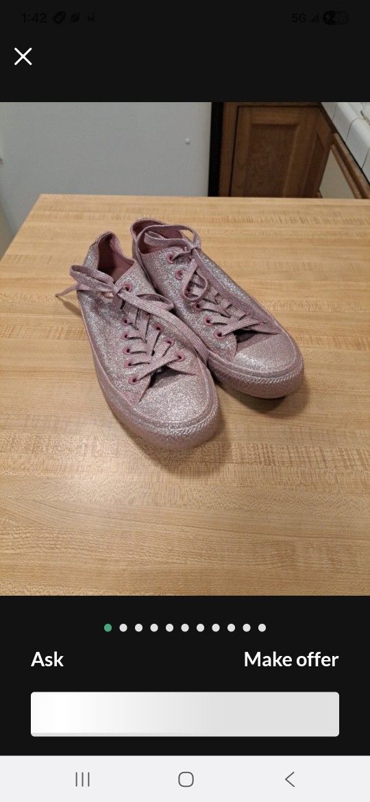 Converse Glitter Original Size 8
