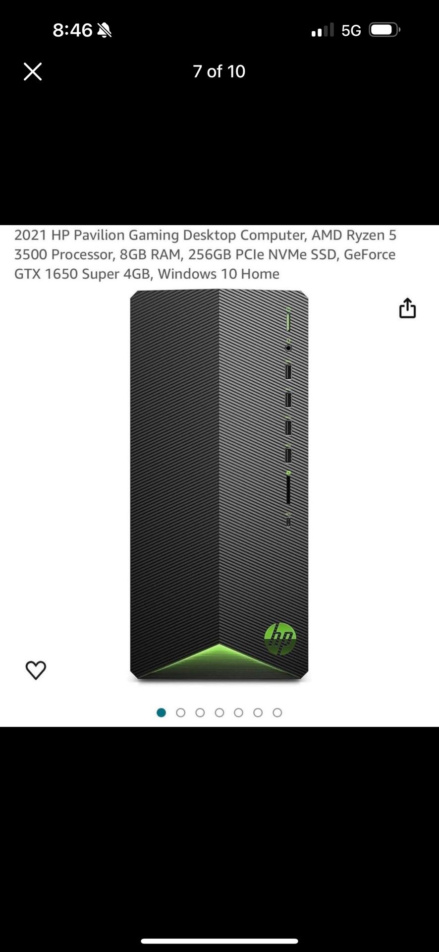 Gaming PC With Wireless Keyboard And Razer Mouse