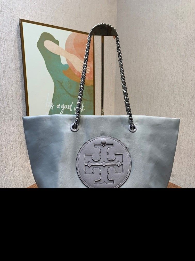 tory burch Silver crossbody bag