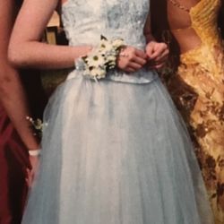 Two Piece Cinderella Blue Ballgown Dress for Prom / Homecoming / Snowcoming / School Dance