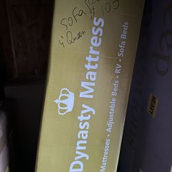 New In Box 4” Queen Sofa Bed Gel Memory Foam Mattress 