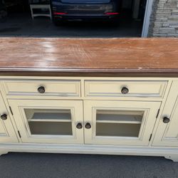 Stereo Cabinet And Matching Side Table