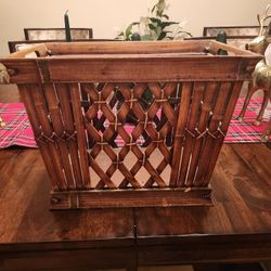 Wood Magazine Rack / 🌂 Umbrella Holder. Nice Decor Piece. $25