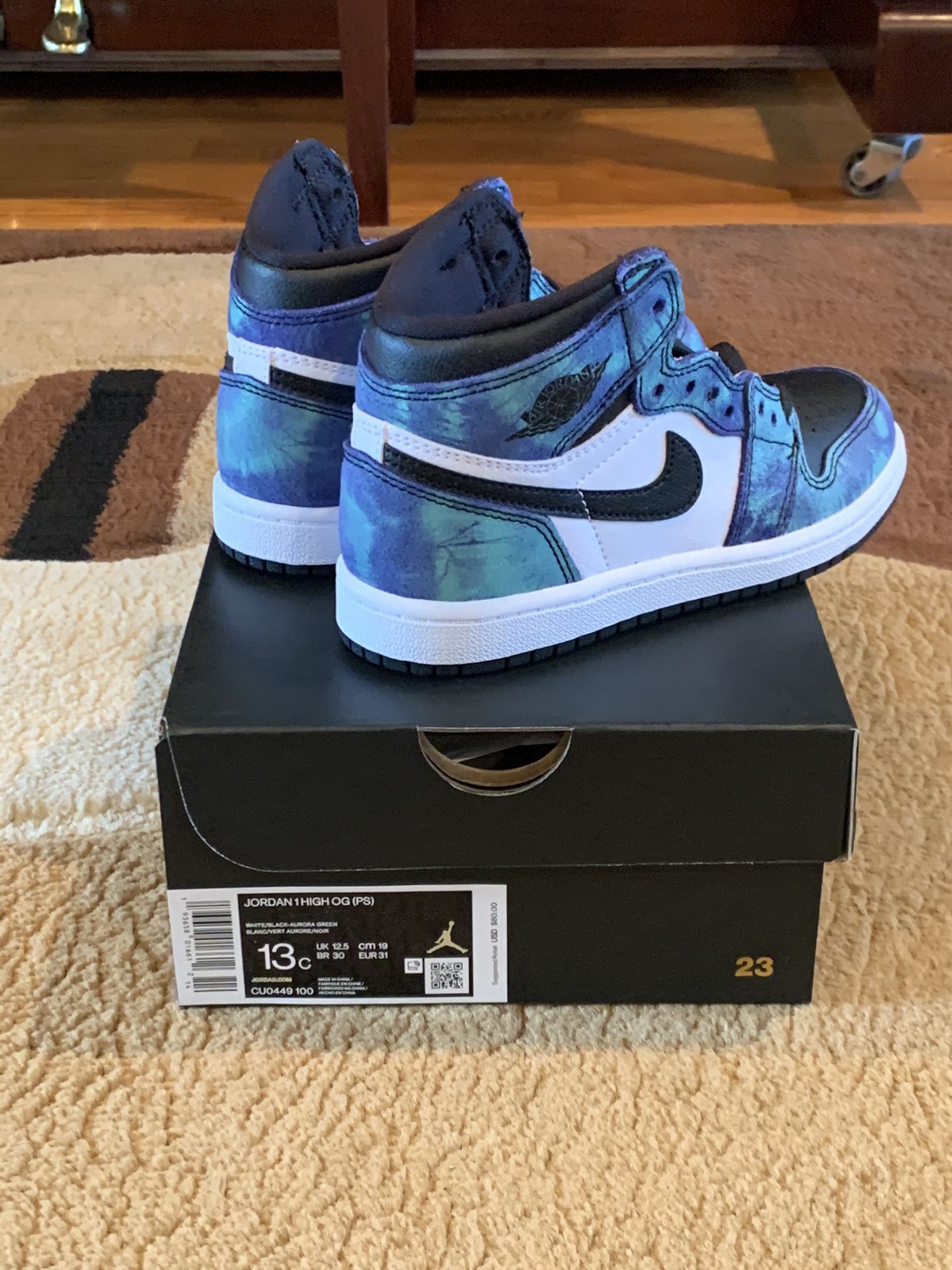 Jordan 1 tie dye size 13C preschool