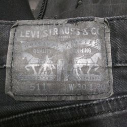 Levis 511 Jeans 30x30 Black