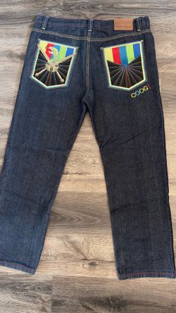 Coogi embroidered jeans