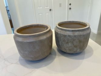 Ceramic pots both for $20