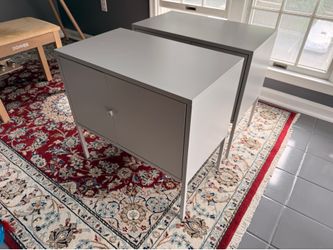 Pair of Ikea LIXHULT Cabinet, metal/gray, 23 5/8”x13 3/4 "