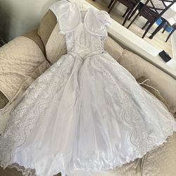 Vestido de Primera Comunión Nuevo Talla 14 