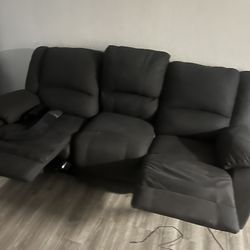 2 Piece Recliner Set With Cup Holders