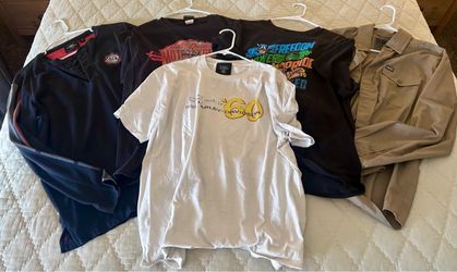 Harley Davidson and Dixxon shirts