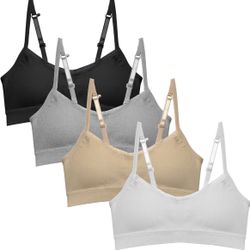 Girls Padded Training Bra Pack, 10-12 years old, new