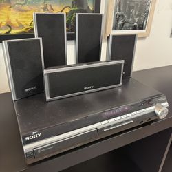 Sony DVD Surround Sound System- 5 Disc Receiver, 5.1 Speakers + Subwoofer HCD-HDX275