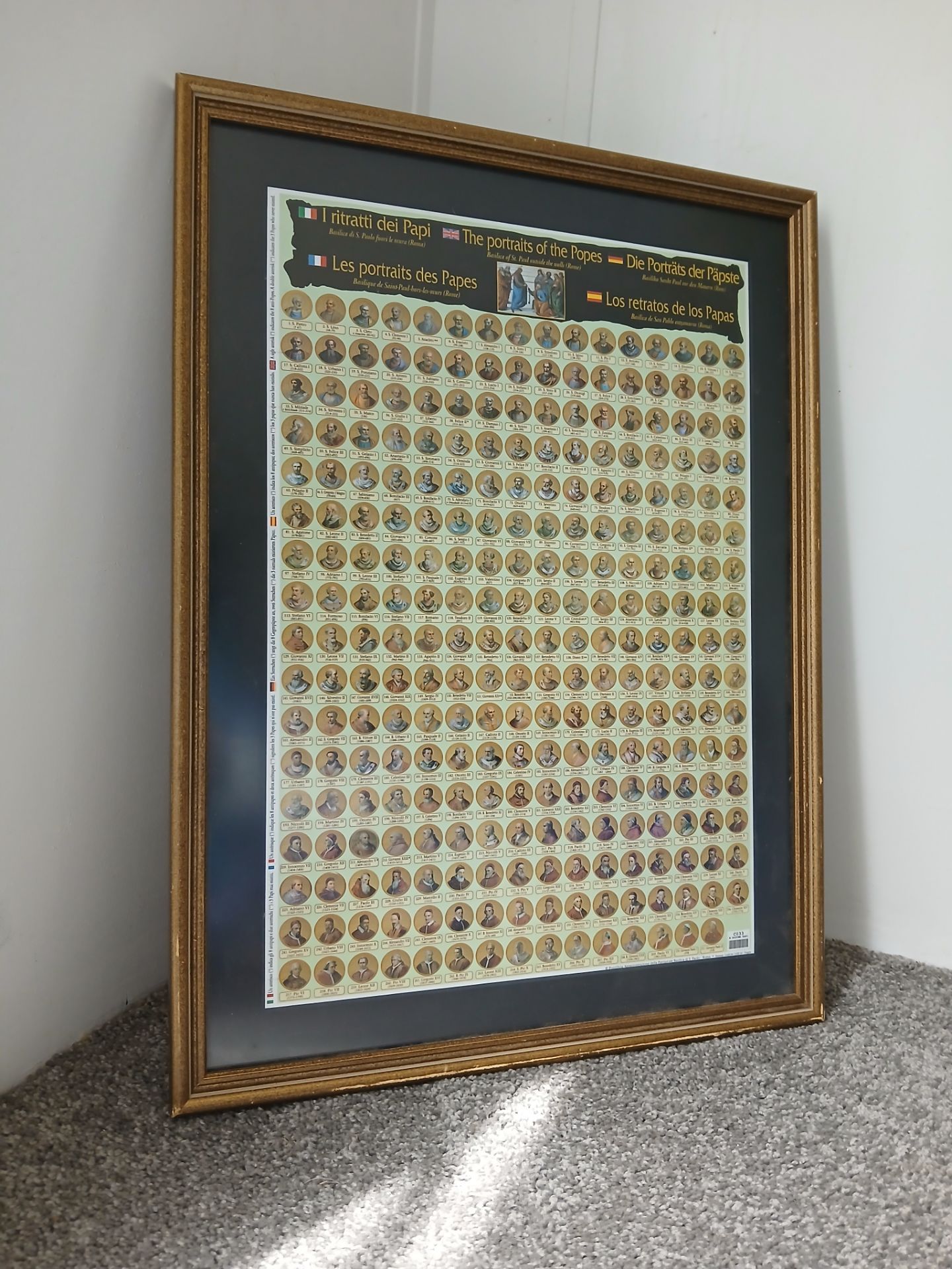 Home Decor "The Popes " Framed Poster