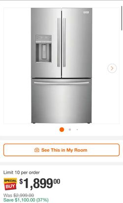 Frigidaire Professional 36in 21.4cu ft, Stainless Steel