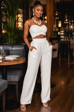 White 2 piece outfit